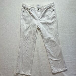 LIZ CLAIBORNE Women’s Stretch Jean Size 14 Long White